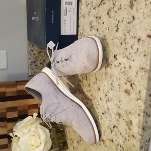 Cole Haan grey suede oxford women's shoe